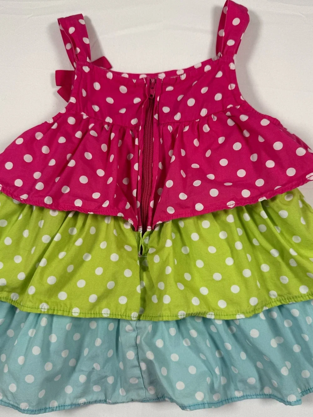 GYMBOREE Girls Ice Cream Sweetie Tiered Polka Dot Dress 4T 2012 Preppy Cottage